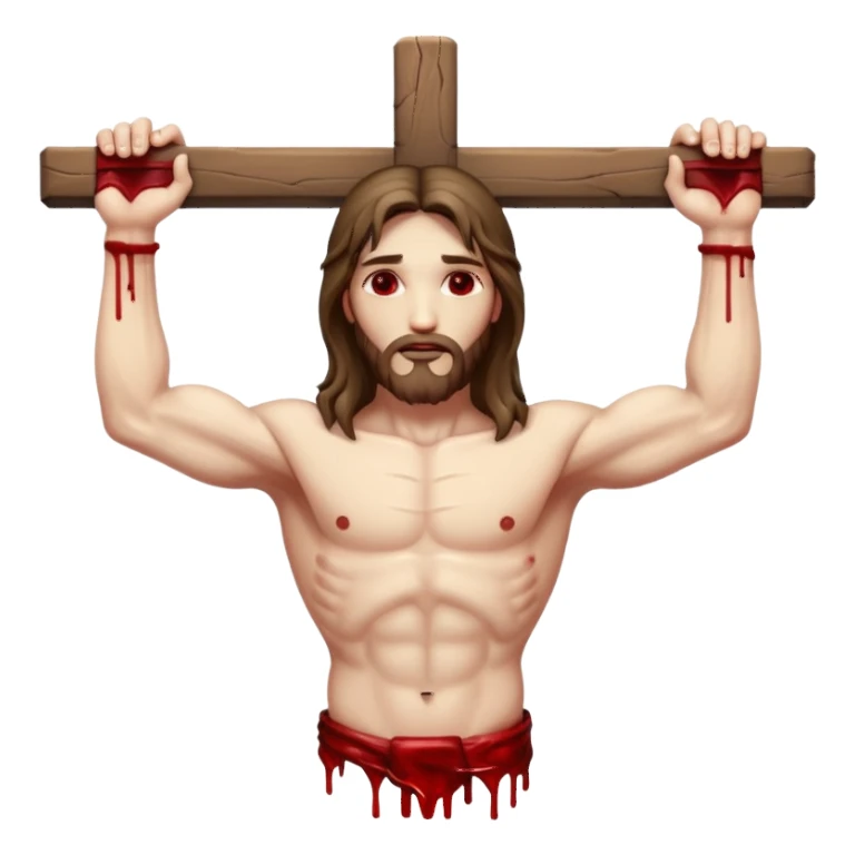 jesus-body-on-the-cross sticker