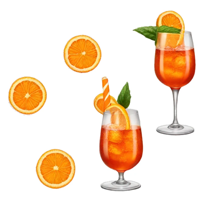 An Aperol spritz sticker