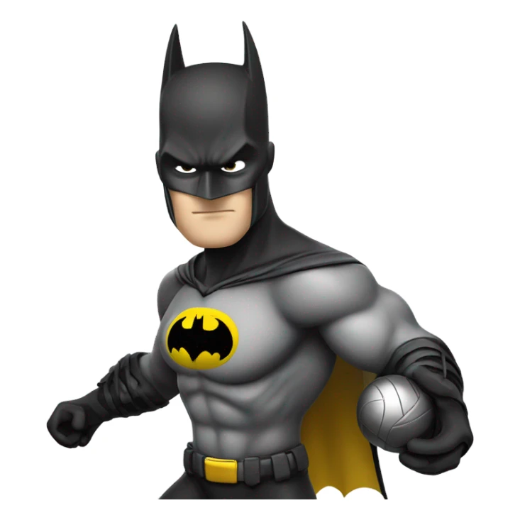 Batman playing volleyball  sticker