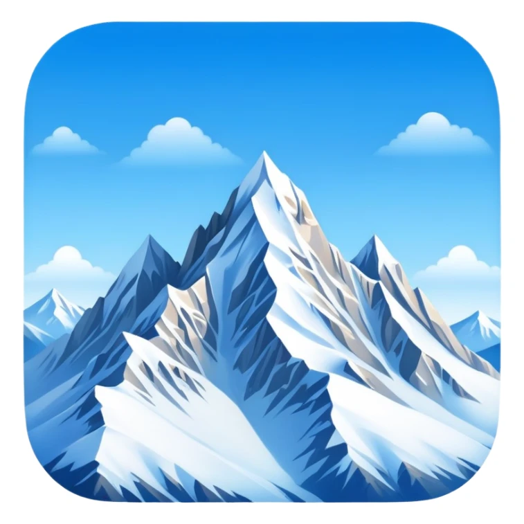 Snowy mountains scenery  sticker