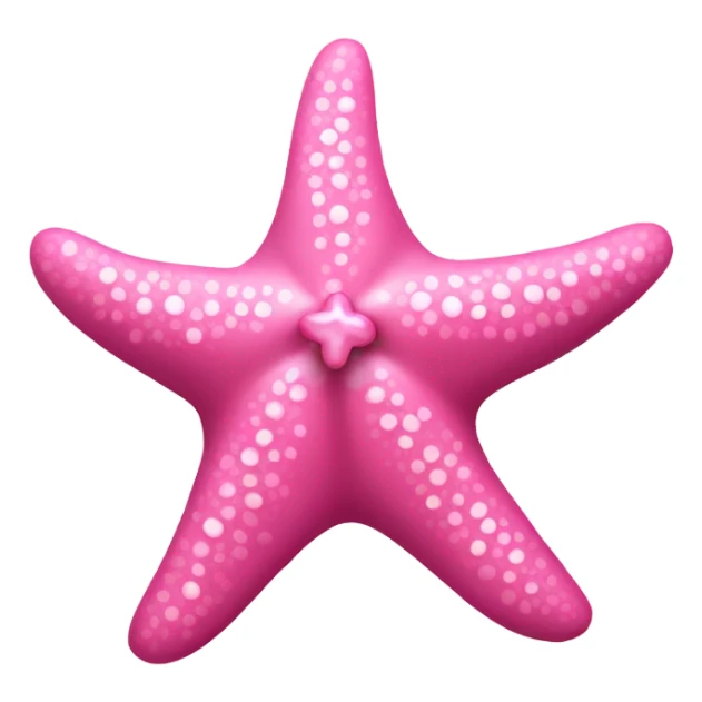 Pink starfish with a pink bow sticker
