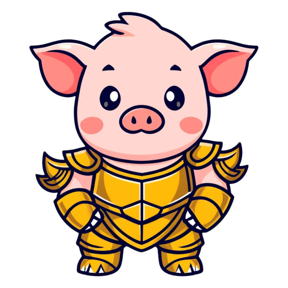 Minecraft baby Piglin sticker