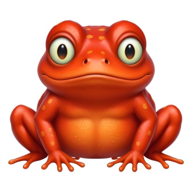 angry red face fuming frog sticker