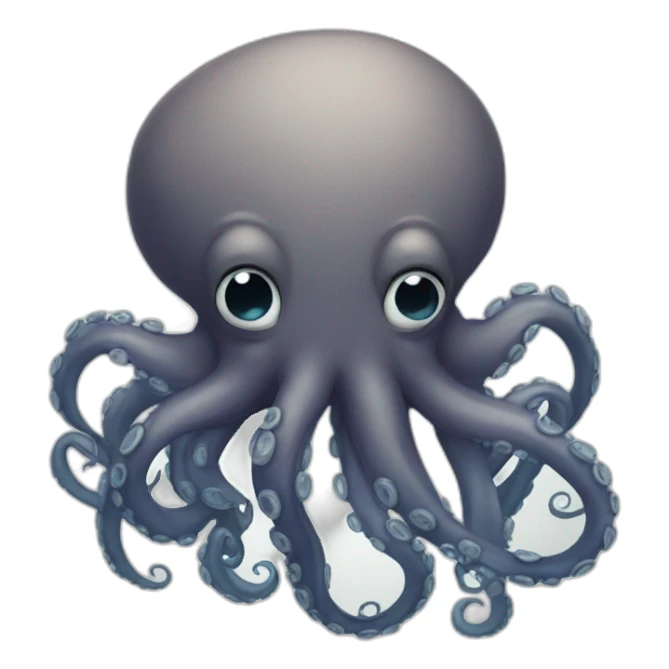 Octopus sad sticker