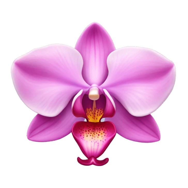 Pink orchid sticker