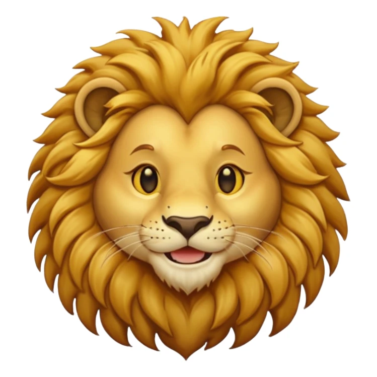 lion smile sticker