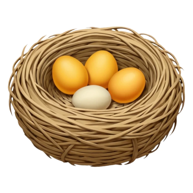 empty birds nest sticker