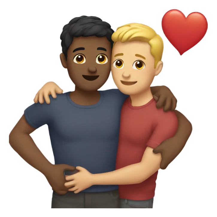 Gay couples hugging sticker