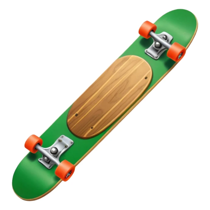 Skate board, green sticker