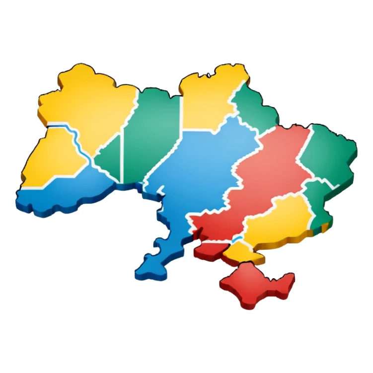 карта україни sticker