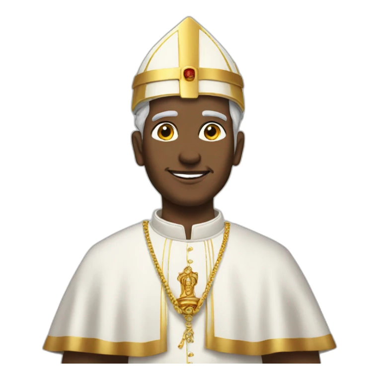 vishnu as the pope sticker