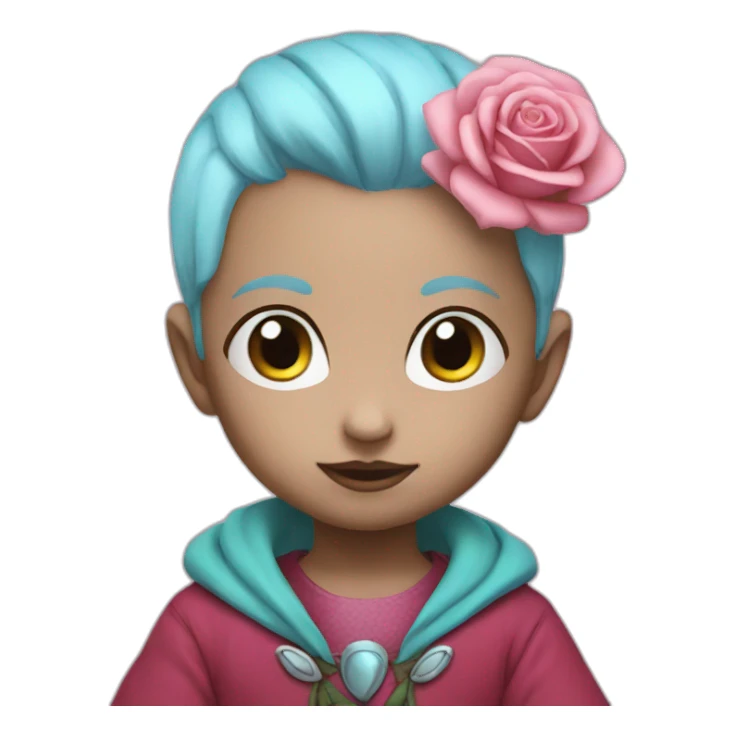Baby whis rose sticker