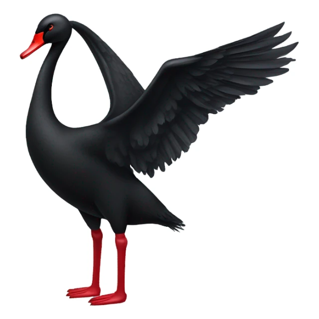 Black swan sticker