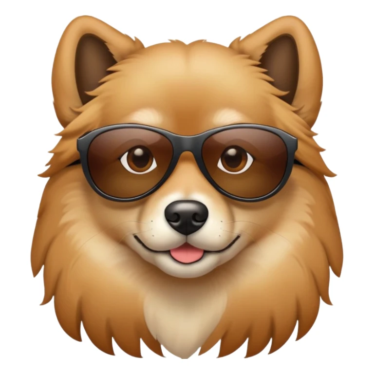 Dog wear sunglasses  sticker