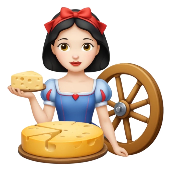 Disney Snow White with cheese sticker
