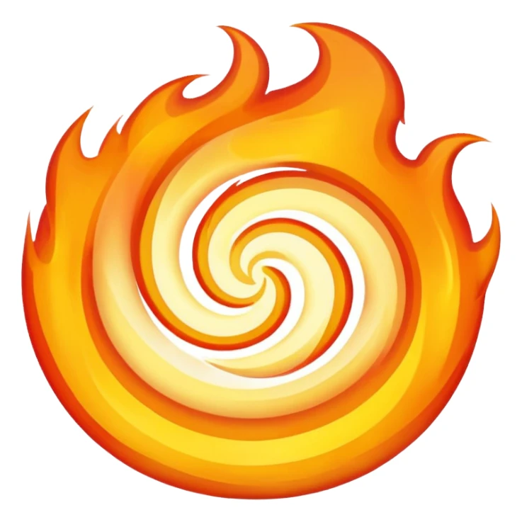 only white color fire sticker