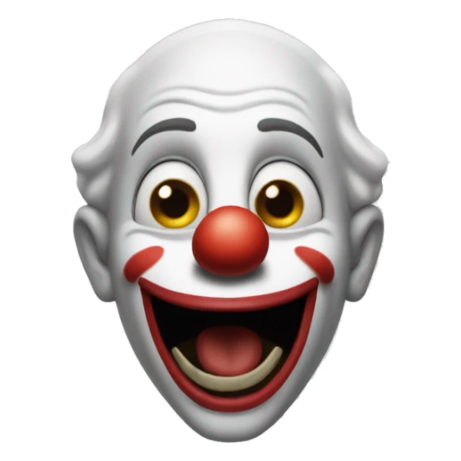 Art the clown saying hi sticker