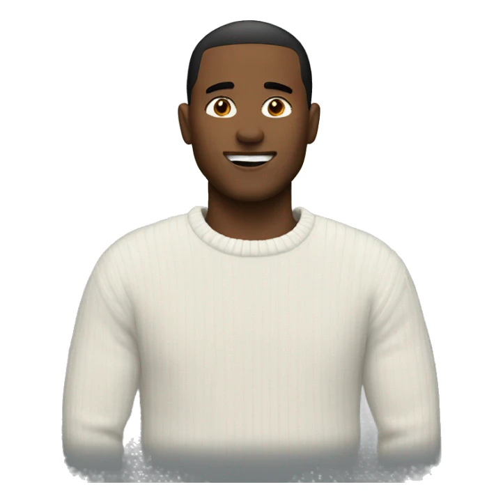 white sweater sticker