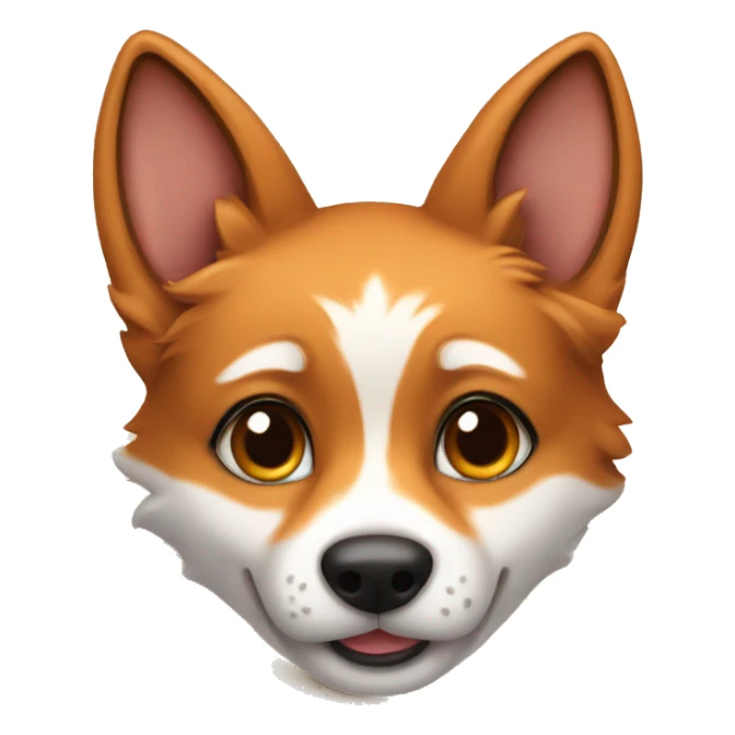 Fox dog puppy sticker