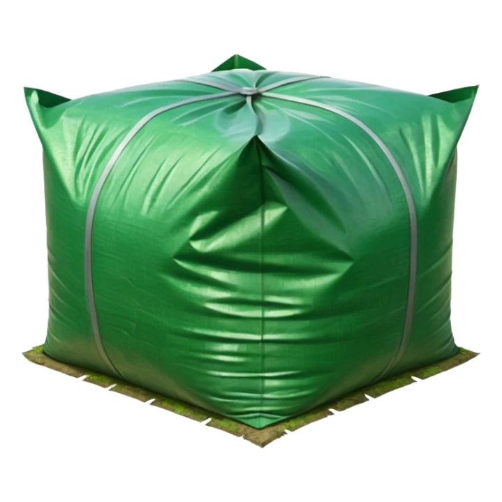 Silage underneath plastic sheeting sticker