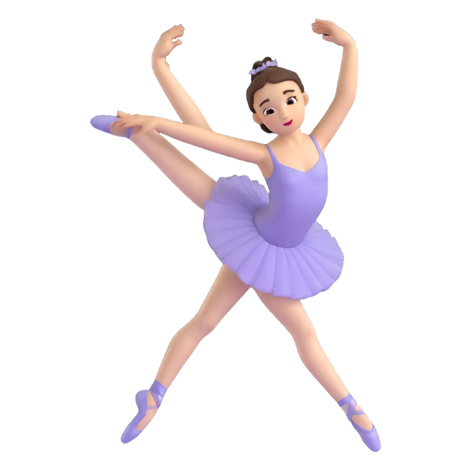 girl doing ballet sticker