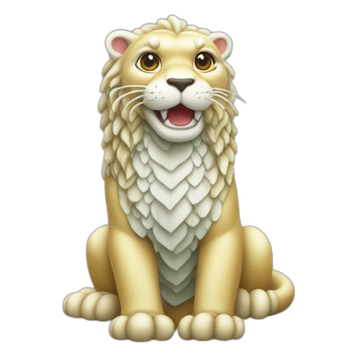 cute singapore merlion sticker