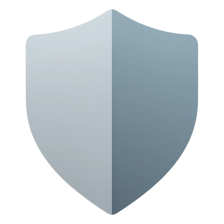 safety shield, metallic, modern, strong sticker