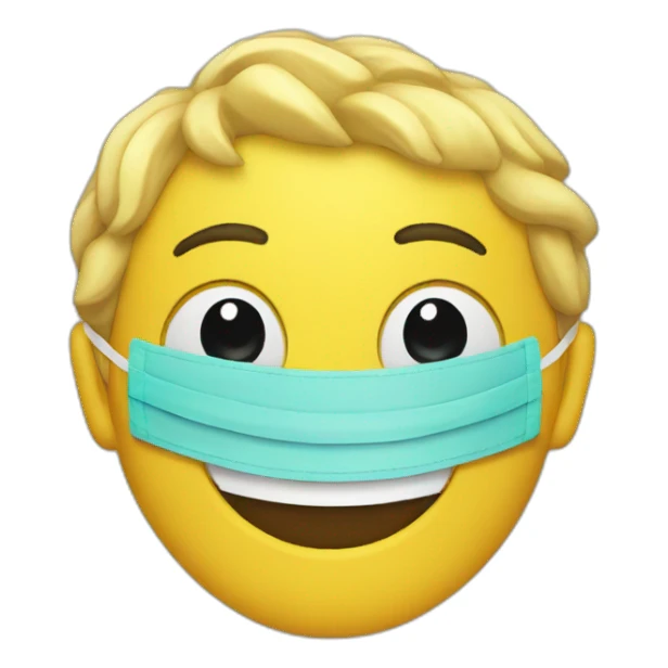 Smile mask  sticker
