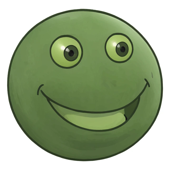 Fake sleep smiley face sticker