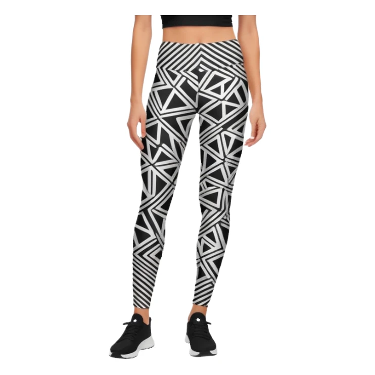 an aesthetic legging/stocking/tight with modern pattern sticker