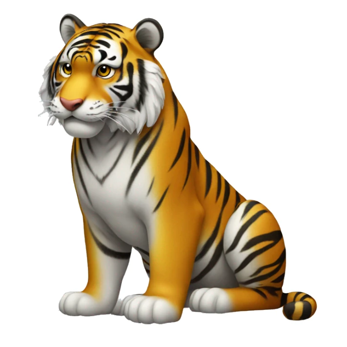 tiger on the trading chart sticker