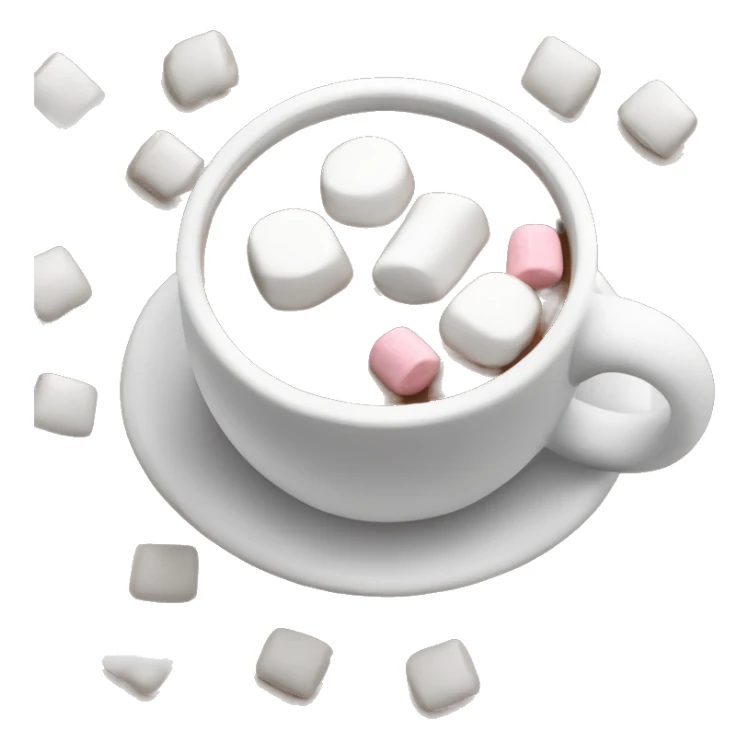 Hot Chocolate with marshmallows  sticker