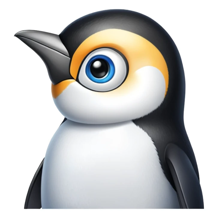 Love eyes penguin sticker