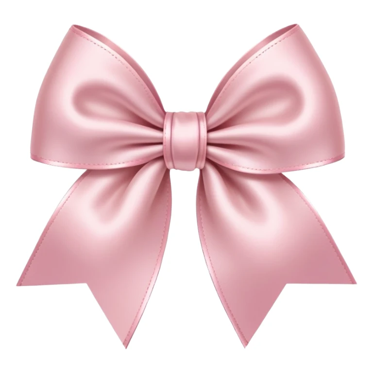 light pink ribbon bow sticker