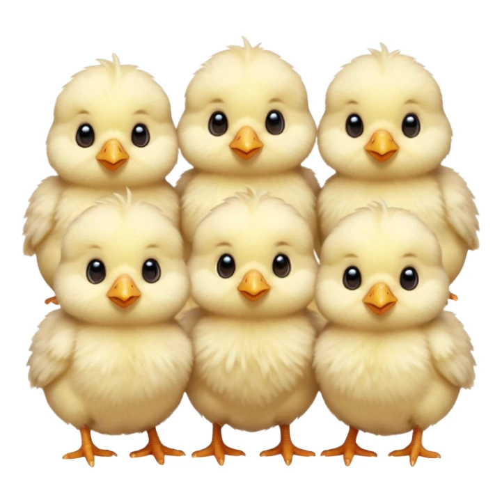 Pastel colored baby chicks  sticker