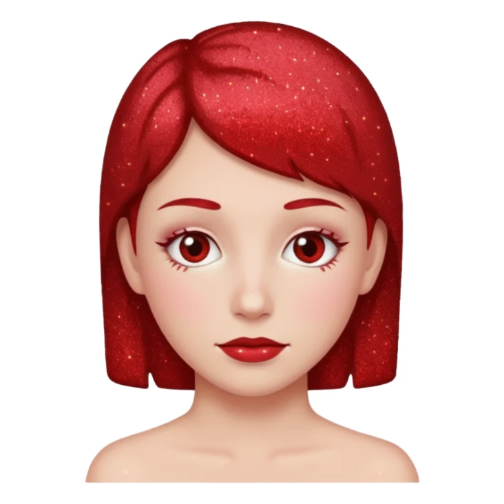 glitter red user sticker