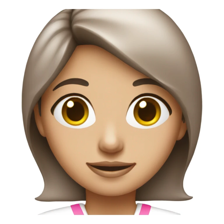 Brunette nurse dressed in pink sticker