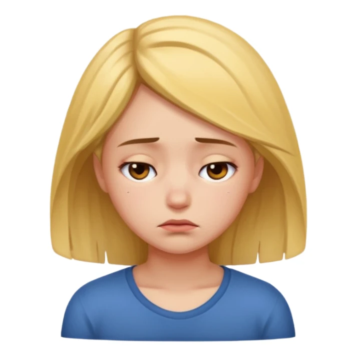 Девушка, которая устала учится и в депрессии  sticker