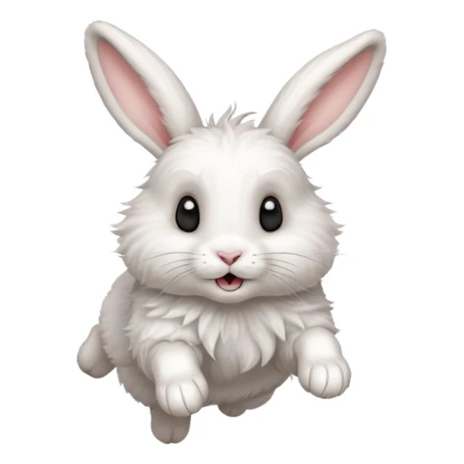rabbit jumping sticker