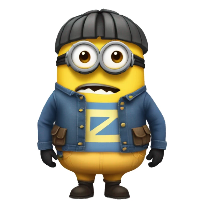 Despicable 4 character mega minion big back sticker