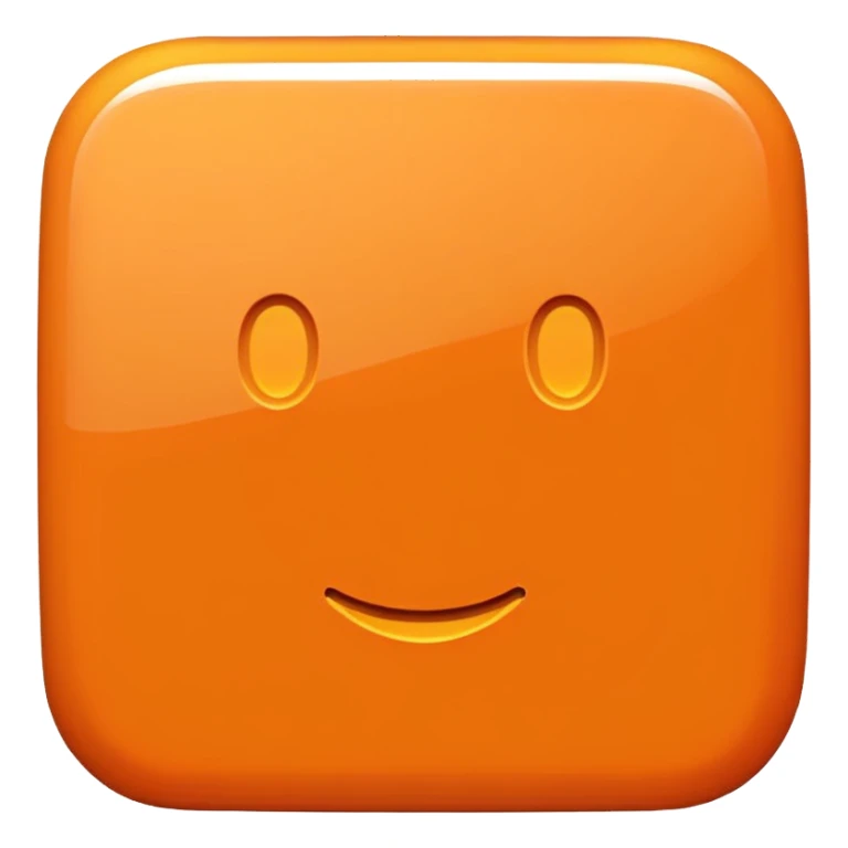 orange square sticker