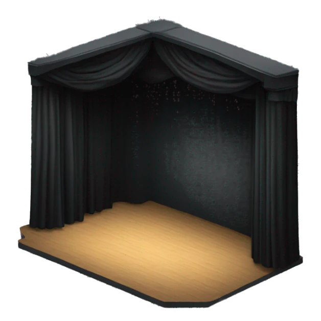 black box theatre stage sticker