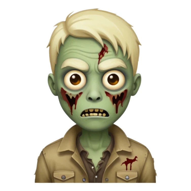 make a desinger zombie emoji sticker
