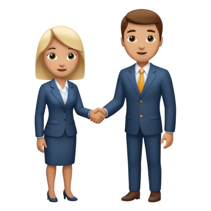 business handshake sticker