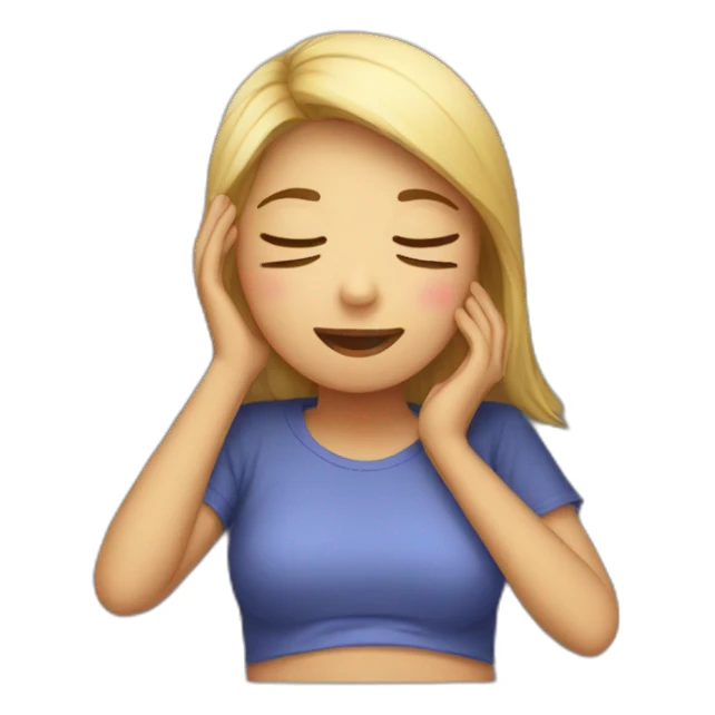 Girl talk in call while sleeping  sticker