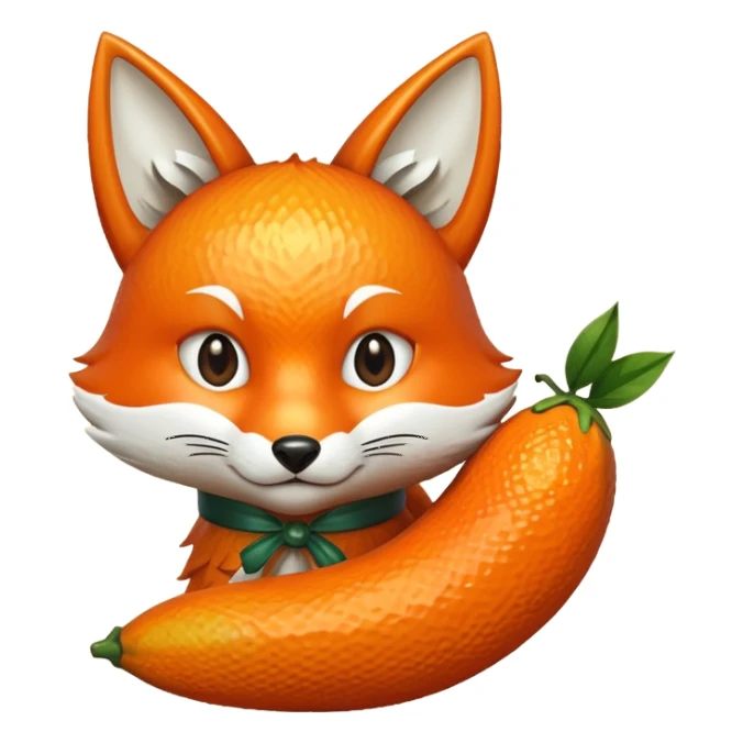 Kitsune fruit sticker