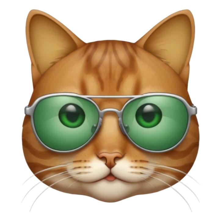 Cat wearing sunglasses sticker