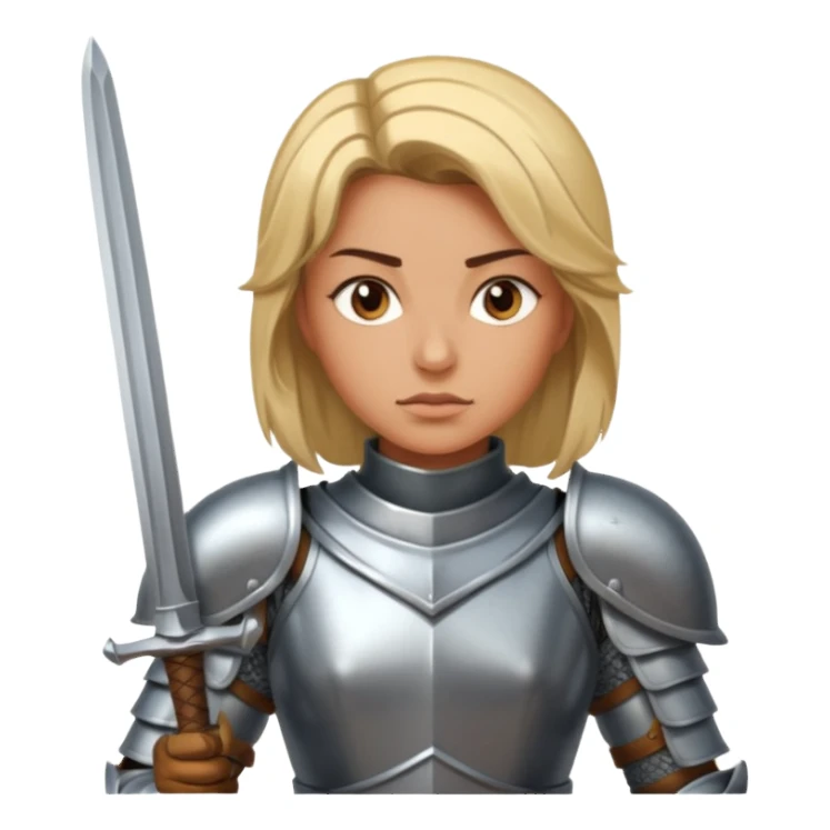 Female Knight Warrior sticker