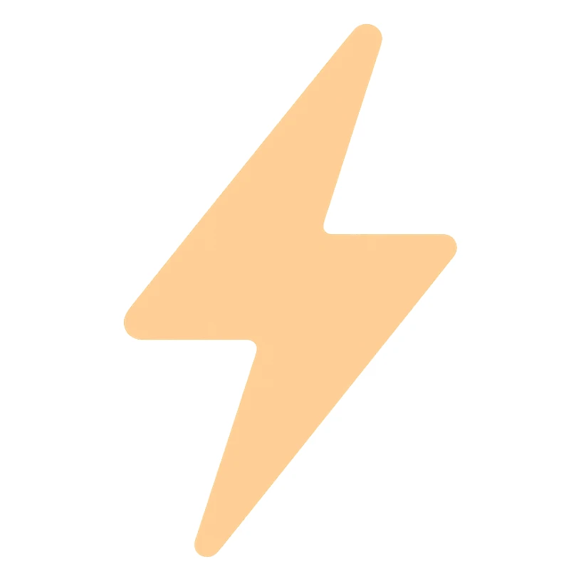 apricot lightning sticker