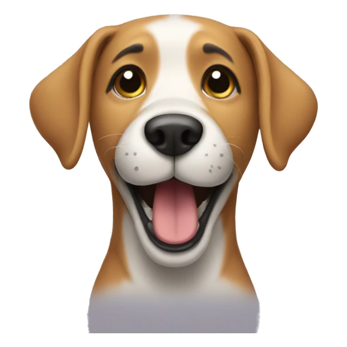Dog singing  sticker